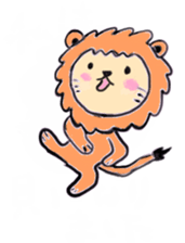 Cute lion sticker #408037