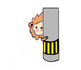 Cute lion sticker #408038