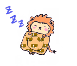 Cute lion sticker #408039