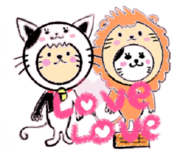 Cute lion sticker #408045