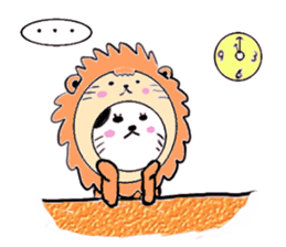 Cute lion sticker #408046