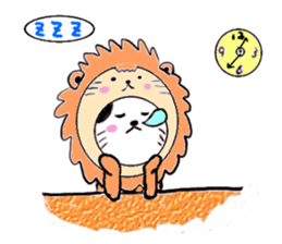 Cute lion sticker #408047