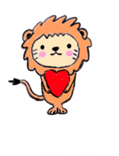 Cute lion sticker #408055