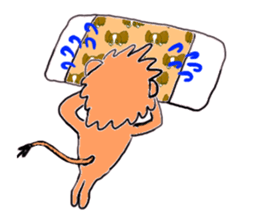 Cute lion sticker #408059