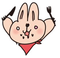 tonny of a rabbit sticker #408127