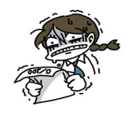 Mie Mie The funny girl sticker #409289