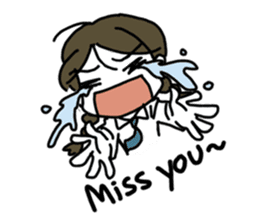 Mie Mie The funny girl sticker #409294