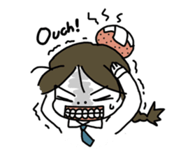 Mie Mie The funny girl sticker #409295