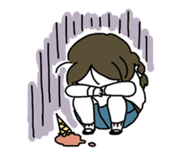 Mie Mie The funny girl sticker #409296