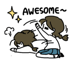 Mie Mie The funny girl sticker #409297