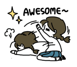 Mie Mie The funny girl sticker #409297