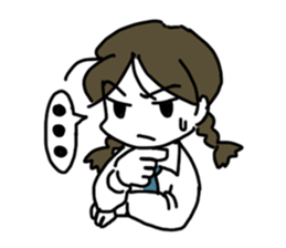 Mie Mie The funny girl sticker #409300