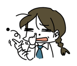 Mie Mie The funny girl sticker #409309