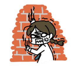 Mie Mie The funny girl sticker #409315