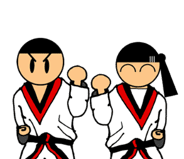 I love taekwondo sticker #410023