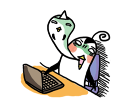 Q-mo (Funny expression) sticker #410488