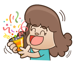 Office Lady Ms. Salmaon sticker #410697