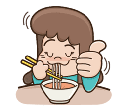 Office Lady Ms. Salmaon sticker #410701