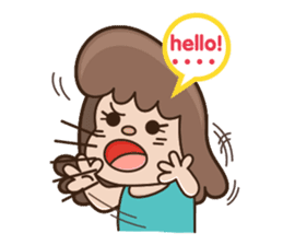 Office Lady Ms. Salmaon sticker #410709