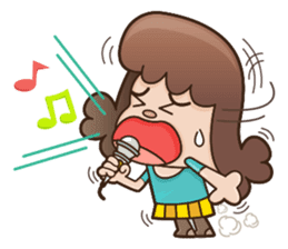 Office Lady Ms. Salmaon sticker #410712