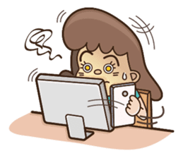 Office Lady Ms. Salmaon sticker #410720