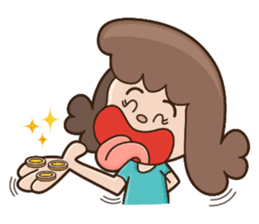 Office Lady Ms. Salmaon sticker #410723