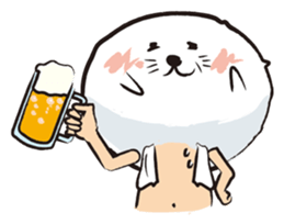 Human seal pup sticker #410815