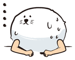 Human seal pup sticker #410833