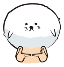 Human seal pup sticker #410835