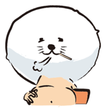 Human seal pup sticker #410846