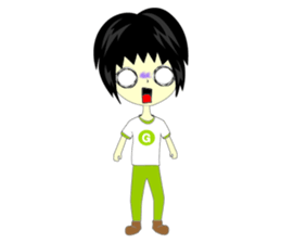 Green Cyber Thai Sticker sticker #410893