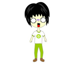 Green Cyber Thai Sticker sticker #410893