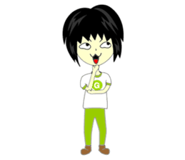 Green Cyber Thai Sticker sticker #410894