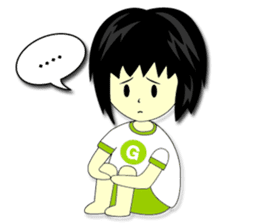 Green Cyber Thai Sticker sticker #410896