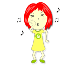 Green Cyber Thai Sticker sticker #410919