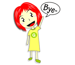 Green Cyber Thai Sticker sticker #410928