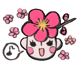 Flower people sticker #411569