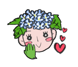 Flower people sticker #411577