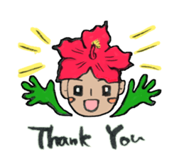 Flower people sticker #411581