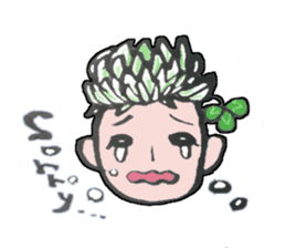 Flower people sticker #411582