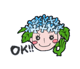 Flower people sticker #411583