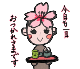 Flower people sticker #411585