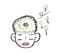 Flower people sticker #411587