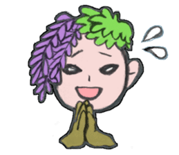 Flower people sticker #411590