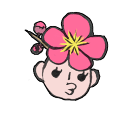 Flower people sticker #411591