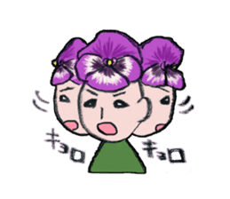 Flower people sticker #411597