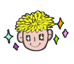 Flower people sticker #411599