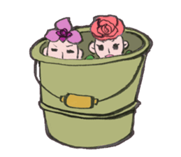 Flower people sticker #411602