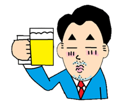 try your best eccentric businessman go sticker #411973