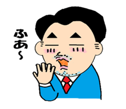 try your best eccentric businessman go sticker #411986